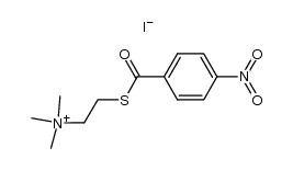 trimethyl-[2-(4-nitro-benzoylmercapto)-ethyl]-ammonium, iodide结构式