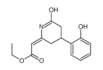ethyl 2-[4-(2-hydroxyphenyl)-6-oxopiperidin-2-ylidene]acetate结构式