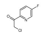 2-氯-1-(5-氟-2-吡啶)乙酮结构式