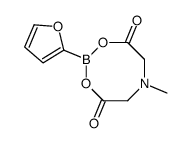 2-(Furan-2-yl)-6-methyl-1,3,6,2-dioxazaborocane-4,8-dione,2-Furanboronic acid MIDA ester结构式