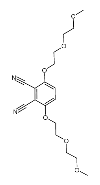 3,6-bis(2-(2-methoxyethoxy)ethoxy)phthalonitrile结构式