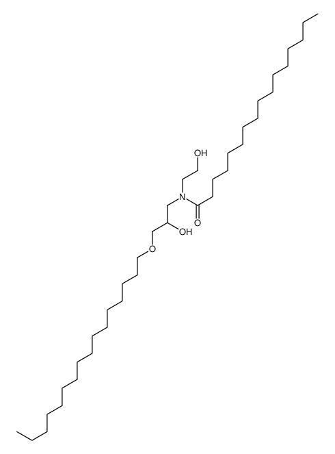 Hexadecanamide, N-3-(hexadecyloxy)-2-hydroxypropyl-N-(2-hydroxyethyl)-结构式