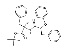 tert-butyl 2-methyl-2-((S)-2-phenoxy-3-phenylpropanamido)-3-phenylpropanoate结构式