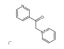 1-[2-oxo-2-(pyridin-3-yl)ethyl]pyridinium iodide结构式