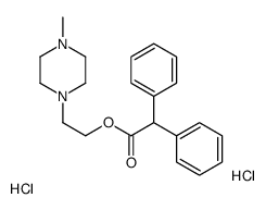 2-(4-methylpiperazin-1-yl)ethyl 2,2-diphenylacetate,dihydrochloride结构式