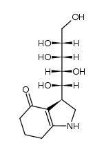 (S)-3-((1S,2R,3R,4R)-1,2,3,4,5-pentahydroxypentyl)-2,3,6,7-tetrahydro-1H-indol-4(5H)-one结构式