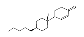 4-(trans-4-Pentylcyclohexyl)-2-cyclohexen-1-on结构式