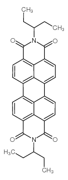 N,N'-二(乙基丙基)苝-3,4,9,10-四羧酸结构式