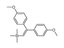 2,2-bis(4-methoxyphenyl)ethenyl-trimethylsilane结构式