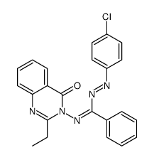 N-(4-chlorophenyl)imino-N'-(2-ethyl-4-oxoquinazolin-3-yl)benzenecarboximidamide结构式