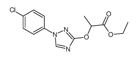 ethyl 2-[[1-(4-chlorophenyl)-1,2,4-triazol-3-yl]oxy]propanoate结构式