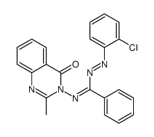 N-(2-chlorophenyl)imino-N'-(2-methyl-4-oxoquinazolin-3-yl)benzenecarboximidamide结构式
