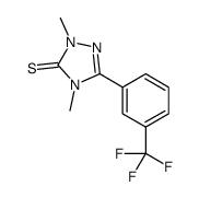 2,4-dimethyl-5-[3-(trifluoromethyl)phenyl]-1,2,4-triazole-3-thione结构式