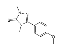 5-(4-methoxyphenyl)-2,4-dimethyl-1,2,4-triazole-3-thione结构式