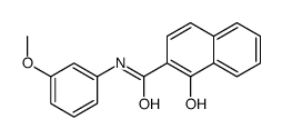 1-hydroxy-N-(3-methoxyphenyl)naphthalene-2-carboxamide结构式