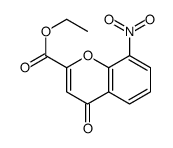 ethyl 8-nitro-4-oxochromene-2-carboxylate结构式