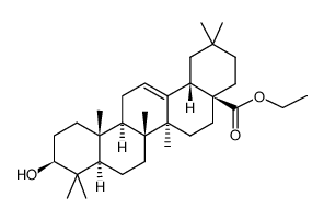 齐墩果酸乙酯结构式
