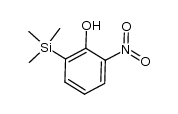 2-nitro-6-(trimethylsilyl)phenol结构式