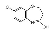 8-chloro-3,5-dihydro-2H-1,5-benzothiazepin-4-one结构式