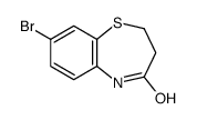 8-bromo-3,5-dihydro-2H-1,5-benzothiazepin-4-one结构式