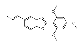 5-prop-1-enyl-2-(2,4,6-trimethoxyphenyl)-1-benzofuran结构式
