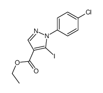 ethyl 1-(4-chlorophenyl)-5-iodopyrazole-4-carboxylate结构式