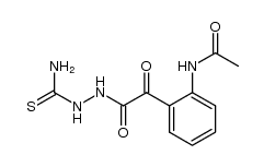 o-(acetylamino)phenylglyoxylothiosemicarbazide结构式