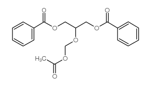 [2-(acetyloxymethoxy)-3-benzoyloxypropyl] benzoate结构式