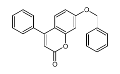 4-phenyl-7-phenylmethoxychromen-2-one结构式