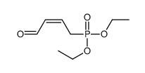 Phosphonic acid, (4-oxo-2-butenyl)-, diethyl ester, (E)-结构式