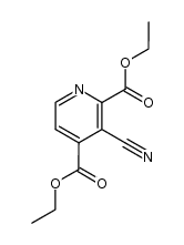 diethyl 3-cyano-2,4-pyridinedicarboxylate结构式