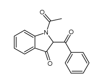 1-acetyl-2-benzoyl-3-indolinone结构式