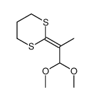 2-(1,1-dimethoxypropan-2-ylidene)-1,3-dithiane结构式