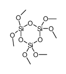 2,2,4,4,6,6-hexamethoxy-1,3,5,2,4,6-trioxatrisilinane结构式