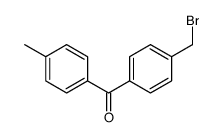 [4-(bromomethyl)phenyl]-(4-methylphenyl)methanone结构式