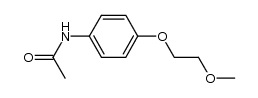 acetic acid-[4-(2-methoxy-ethoxy)-anilide]结构式