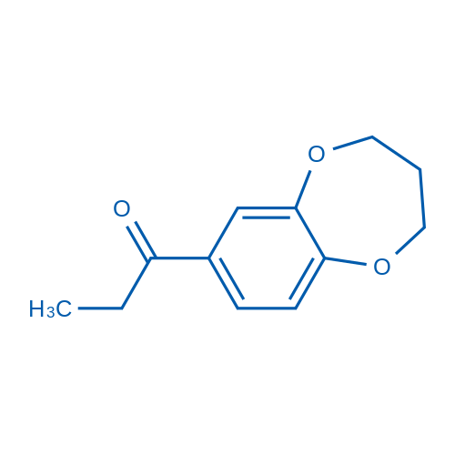 1-(3,4-dihydro-2H-1,5-benzodioxepin-7-yl)propan-1-one结构式