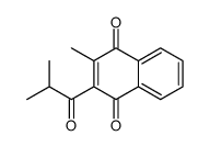 2-methyl-3-(2-methylpropanoyl)naphthalene-1,4-dione结构式