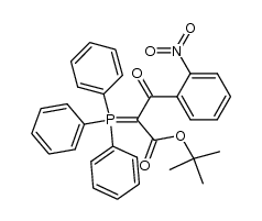 tert-butyl 3-(2-nitrophenyl)-3-oxo-2-(triphenylphosphoranylidene)propanoate结构式