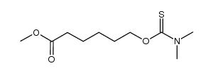 methyl 6-(dimethylcarbamothioyloxy)hexanoate结构式