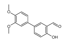 5-(3,4-dimethoxyphenyl)-2-hydroxybenzaldehyde结构式