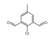 4-methylchlorobenzene-2,6-dicarboxaldehyde结构式