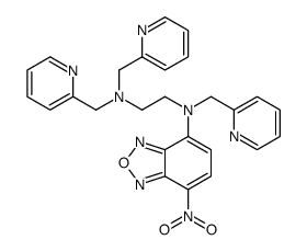 N1-(7-Nitro-2,1,3-benzoxadiazol-4-yl)-N1,N2,N2-tris(2-pyridinylmethyl)-1,2-ethanediamine结构式