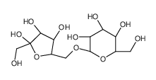 6-O-α-D-Galactopyranosyl-D-fructofuranose结构式