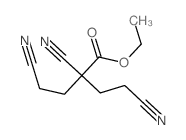 Butanoic acid,2,4-dicyano-2-(2-cyanoethyl)-, ethyl ester结构式