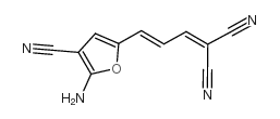 (2E)-3-(5-氨基-4-氰基-2-呋喃基)-2-亚丙烯]丙二腈结构式