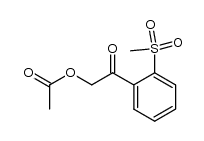 &omega;-Acetoxy-o-methylsulfon-acetophenon结构式