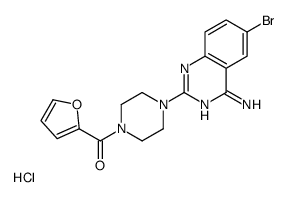 1-(4-Amino-6-bromo-2-quinazolinyl)-4-(2-furanylcarbonyl)piperazine hyd rochloride结构式