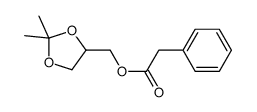 (2,2-dimethyl-1,3-dioxolan-4-yl)methyl 2-phenylacetate结构式