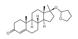 (8R,9S,10R,13S,14S,17S)-10,13,17-trimethyl-17-((tetrahydrofuran-2-yl)oxy)-6,7,8,9,10,11,12,13,14,15,16,17-dodecahydro-1H-cyclopenta[a]phenanthren-3(2H)-one结构式
